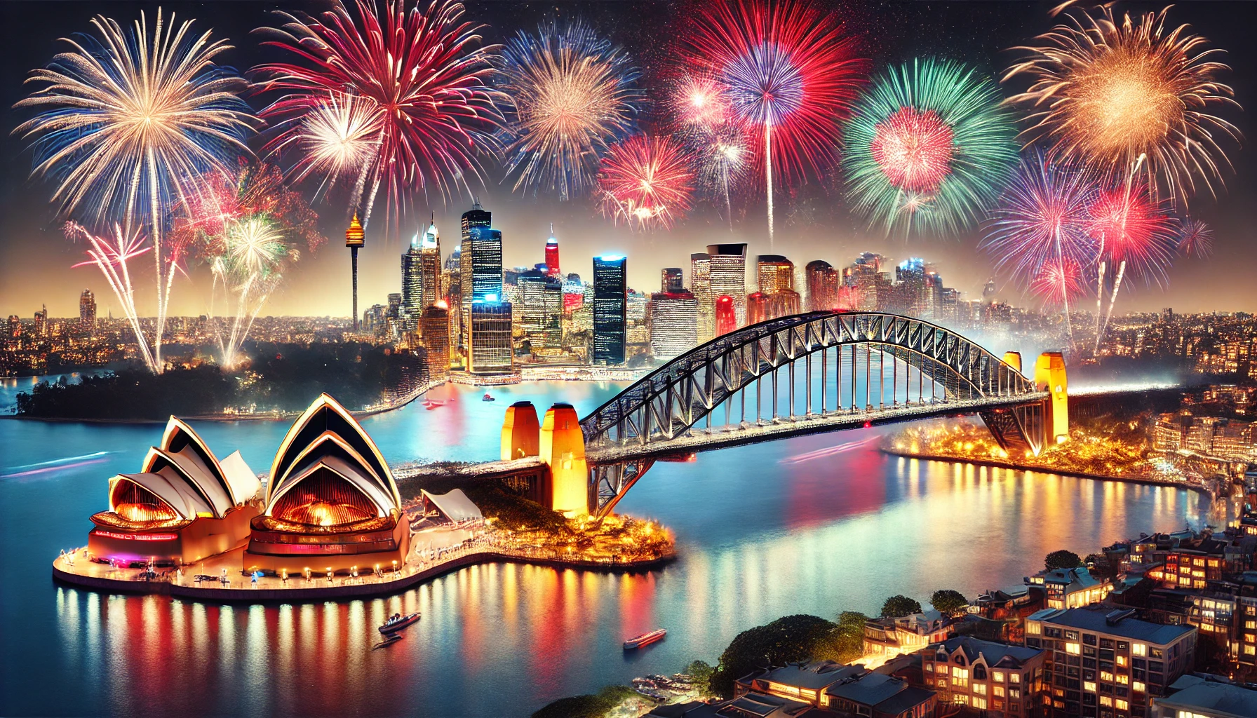Sydney’s Spectacular Harbor Fireworks Light Up the New Year